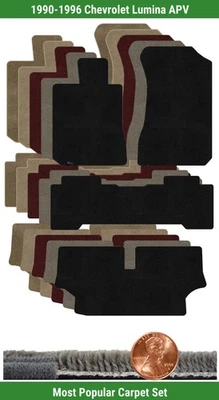 Juego de alfombrillas Ultimat personalizadas para Chevrolet Lumina APV 1990-1996 (4 piezas) #EI4 Foto 1 de 4