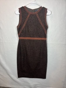 Magaschoni Collection Womens Short Sleeve Brown Dress Size S - Picture 1 of 11