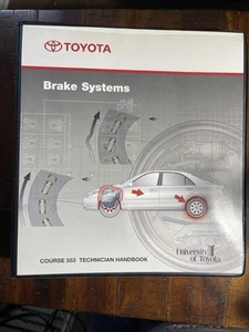 Toyota Technical Training Course 553 Brake Systems Technician Handbook - Bild 1 von 1