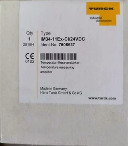 Relé de seguridad IM34-11EX-Ci/24VDC NUEVO Turck IM3411EXCi/24VDC - Imagen 1 de 3
