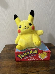 Official Nintendo Pokémon Pikachu Plush 1998 Hasbro Rare Vintage #25 - Picture 1 of 8