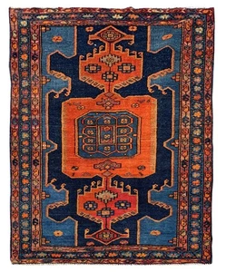 Echter handgeknüpfter antiker weiser Baghtiyaar Wollteppich 6,3 x 3,10 Fuß - Bild 1 von 13