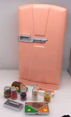 American Girl Doll Maryellen's Refrigerator Fridge Partial Food plus extras - Image 1 of 4