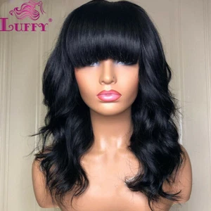 Pelucas completas hechas a máquina onduladas con puntas cabello humano brasileño para mujer - Imagen 1 de 12