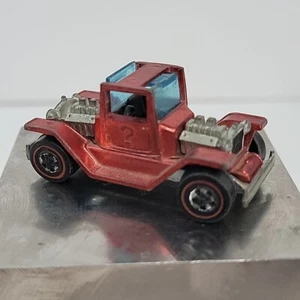 Hot Wheels Redline T-4-2 Rosso HK Nero Interno 1970 senza tetto - Foto 1 di 6