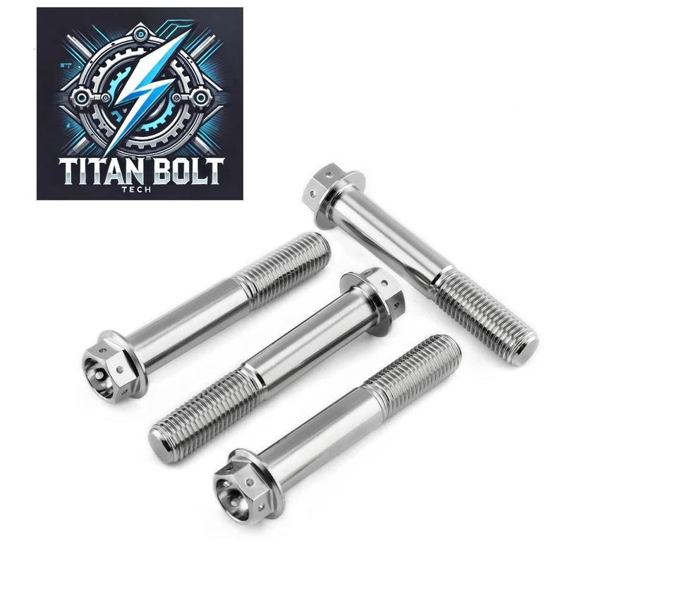 4 pernos de carrera de pinza delantera de titanio Ducati 1098 1198 1199 V2 1299 M10x60 mm Foto 1 de 4