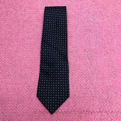 Мужской синий шелковый галстук в клетку Joseph & Feiss - Изображение 1 из 4