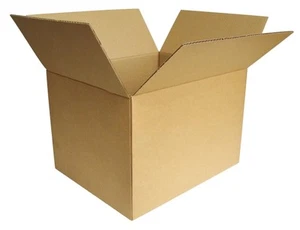 25 NEW 8 x 6 x 3 Corrugated Box Cardboard Kraft Cartons Packing Boxes Shipping - Picture 1 of 3