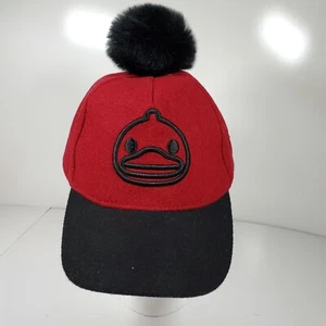 Duck Logo Womans Adjustable Baseball Style Hat Cap w/ Removable Pom Pom on top - Picture 1 of 5