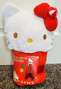 Hello Kitty Hooded Throw 30 in x 50 in NWT Includes Hand Pockets, Super Soft - Picture 1 of 3