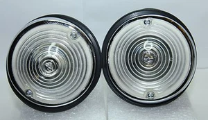 2x CLASSIC FIAT 500 D 600 D FRONT INDICATORS SIDELIGHT KIT ALUMINIUM CHROMED NEW - Picture 1 of 6