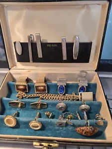 Portagioie uomo Swank con gemelli cravatte spille e clip vedi descrizione - Foto 1 di 5