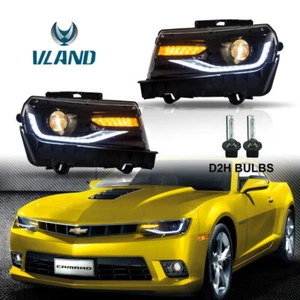 Par de faros proyectores LED con indicador secuencial para Chevrolet Camaro 14-15 - Imagen 1 de 9