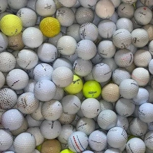 100 Assorted Recycled Golf Balls for Practice: Worn, Knocked, and Splits - Picture 1 of 2