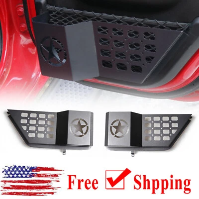 For Jeep Wrangler JL 2018+ Star Rear Door Storage Pockets Interior Accessories Foto 1 de 4