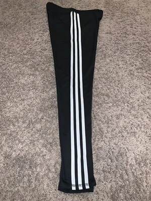 NWT Girls Adidas Size 16 Black Striped Pants / Leggings - Image 1 of 4