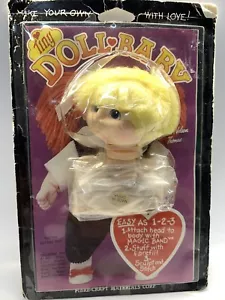 Fibre-Craft Tiny Doll Baby Kit- Blonde Hair /1985 Martha Nelson Thomas-NOS New - Picture 1 of 4