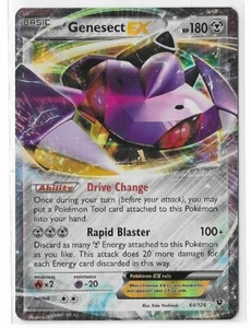 Pokemon TCG Card - Genesect EX 64/124 XY Fates Collide Ultra Rare - LP - Picture 1 of 2