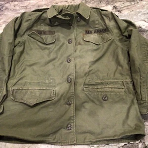 VINTAGE frühe Vietnam Vietnam �� M65 SATIN OG 107 FELDJACKE GRÖSSE SMALL KURZ - Bild 1 von 8