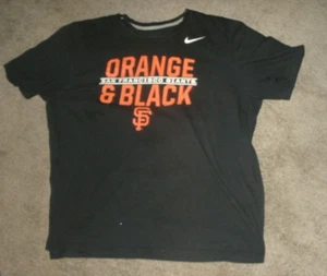 CAMISETA NEGRA GENUINA MLB SAN FRANCISCO GIANTS DE NIKE 'X-GRANDE' ENVÍO GRATUITO - Imagen 1 de 3