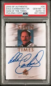 Dale Earnhardt 2000 UD SP Authentic #DE Sign of the Times Auto PSA 10 PSA 10 Aut - Picture 1 of 2