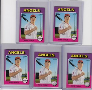 2016 Topps Mini MIKE TROUT Card 1975 Insert SP/1000 #BC-4 Angels QTY Available