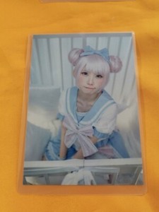 Enako Photo Card Japanese Cosplayer Women Anime Swimsuit Bunny Girl Lingerie 23