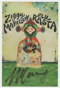 Ziggy Marley signiert ""Fly Rasta"" CD Postkarte Einsatz signiert Rasta - Bild 1 von 3