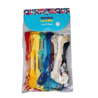 Mondo Llama Target 18ct Craft Floss Embroidery Thread Multicor Set  - Image 1 of 4
