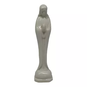 Vtg Norcrest Japan White Praying Madonna Virgin Mary Holy Mother Figurine 6.5” - Picture 1 of 10