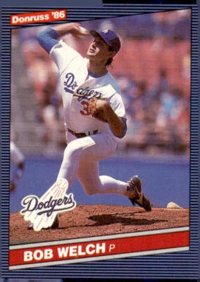 1986 Donruss #459 Bob Welch Los Angeles Dodgers - Image 1 of 2