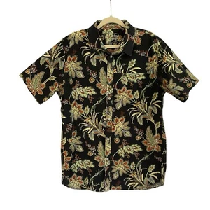 Andrew Reynolds Altamont Shirt Mens XL Dark Colorful Floral Short Sleeve Skater - Picture 1 of 10