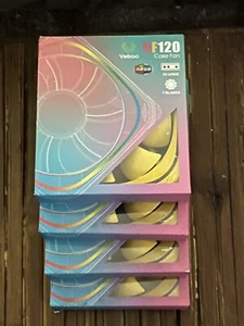 Yellow Frame ARGB Case Fans 4 Pack 120mm - Afbeelding 1 van 2