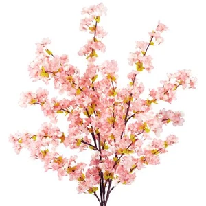 Silk Cherry Blossom Branches 39.3in Artificial Cherry Blossom Tree Stems Fake... - Picture 1 of 7