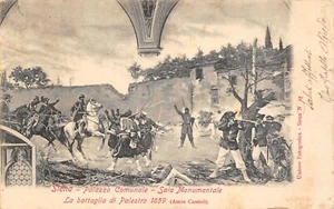 F348) SIENA PALAZZO COMUNALE SALA MONUMENTALE BATTAGLIA PALESTRO VIAGGIATA - Imagen 1 de 2