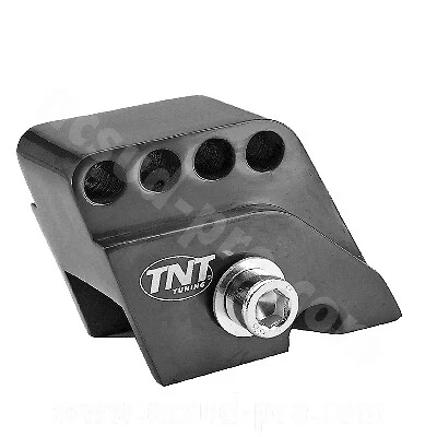 Rialzo Ammortizzatore per Typhoon 4 fori Nero anodizzato 1pz Scooter TNT