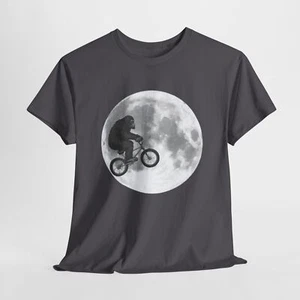 Big Foot lustiges BMX Moon ET T-Shirt - Bild 1 von 5