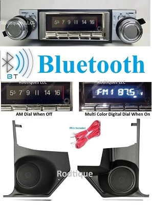 1966 Chevelle El Camino Malibu Bluetooth Radio Stereo Kick Panels No AC 740 - Image 1 of 3