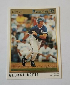 1992 O-Pee-Chee Premier Baseball Card #114 George Brett