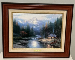 THOMAS KINKADE "THE END OF A PERFECT DAY II" LIMITED EDITION LITHOGRAPH C.O.A. - Picture 1 of 11