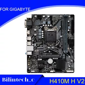 FOR GIGABYTE H410M H V2 LGA1200 H470 64GB DDR4 Motherbroad Test ok - Picture 1 of 5