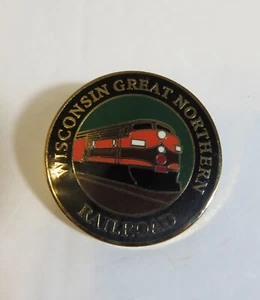 Wisconsin Great Northern Railroad Train Pinback Pin - Picture 1 of 2