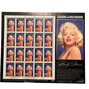 USPS Marilyn Monroe 1995  Postage Stamps Full Sheet of 20