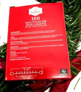 Holiday Time 100 Innenleuchten plus 2 Girlanden eine mit Beleuchtung und anderen Artikeln - Bild 1 von 9