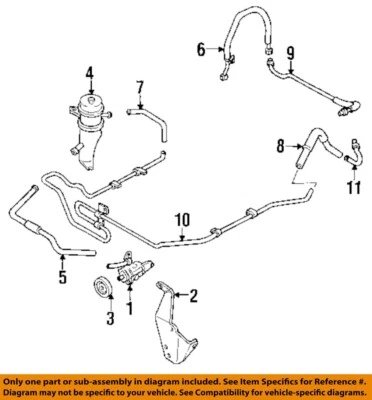Used Power Steering Pump fits: 1994 Mazda 929  Grade A - Image 1 of 2