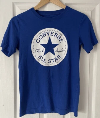 Men’s Royal Blue Converse All Star Chuck Taylor  T-shirt Tee 12-13Y - Image 1 of 3