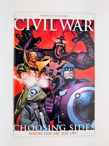 Guerra Civile Scelta Lati #1 1° Stampa Copertina Leinil Francis Yu 2006 Marvel Comics - Foto 1 di 5