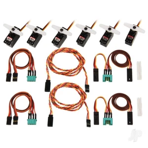 Multiplex Complete Servo Set with Cables M6 / UNI LENTUS - Picture 1 of 1