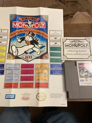 Monopoly w/Manual & Poster NES Nintendo - Image 1 of 4