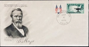FDC~1976 19th PRESIDENT~RUTHERFORD B. HAYES - Picture 1 of 1